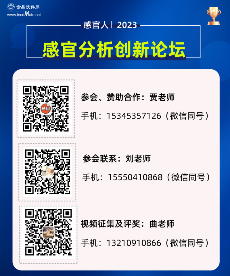 【議題更新】2023感官分析創新論壇，日程安排搶先看！2